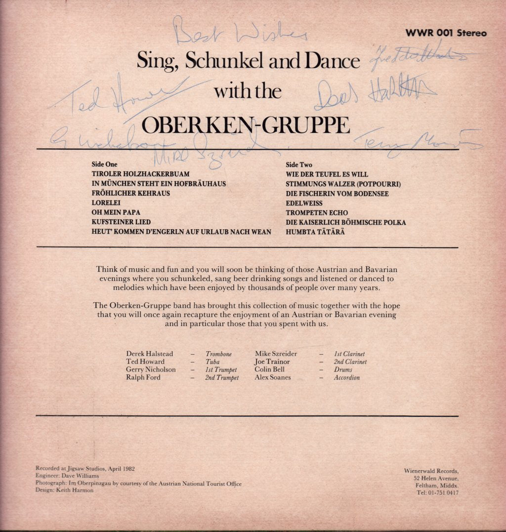 oberken-gruppe - sing, schunkel and dance with the - Lp