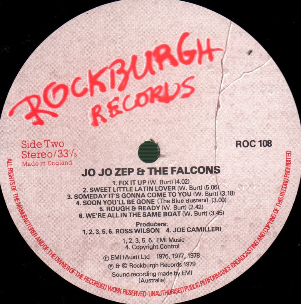 Jo Jo Zep And The Falcons - Jo Jo Zep And The Falcons - Lp