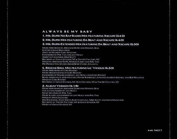 Mariah Carey - Always Be My Baby - Cd