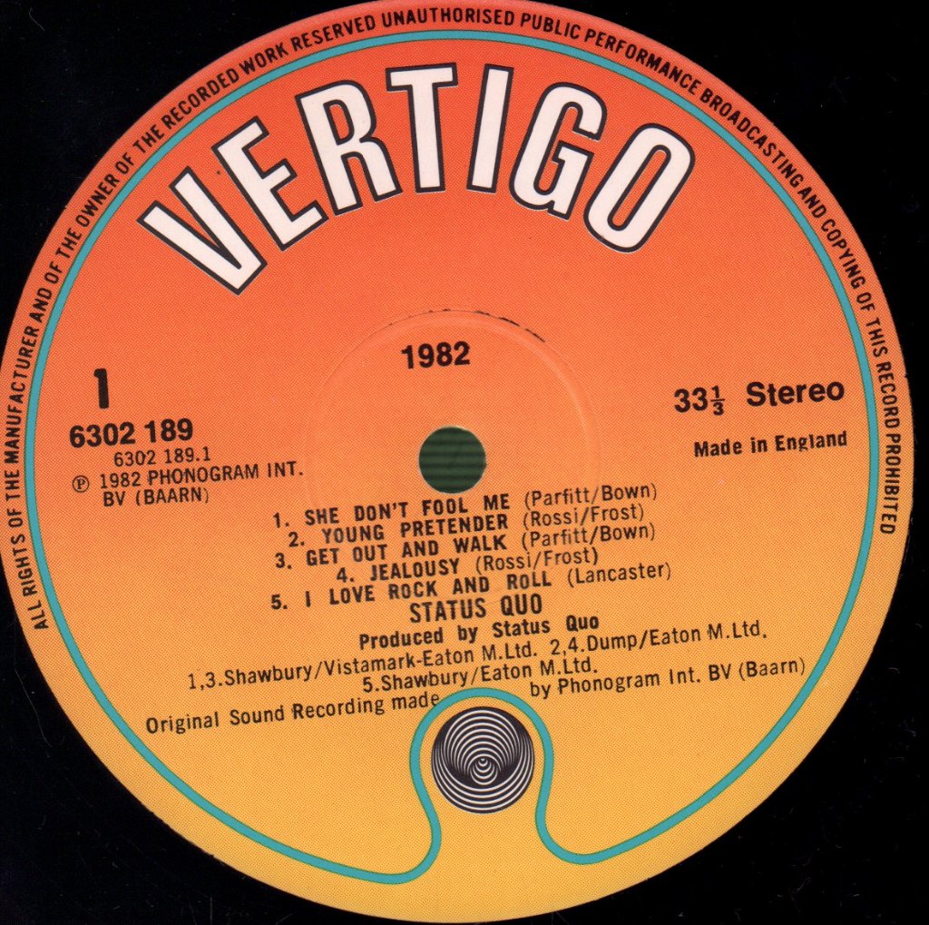 Status Quo - 1982 - Lp