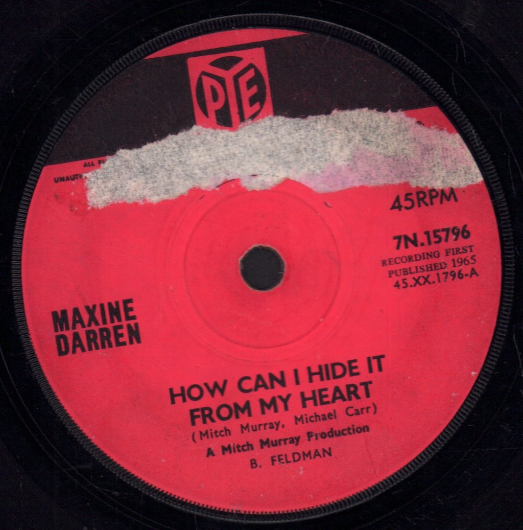 Maxine Darren - How Can I Hide It From My Heart - 7 Inch