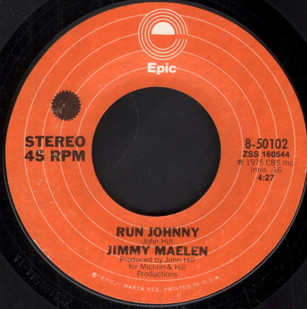 Jimmy Maelen - Run Johnny - 7 Inch
