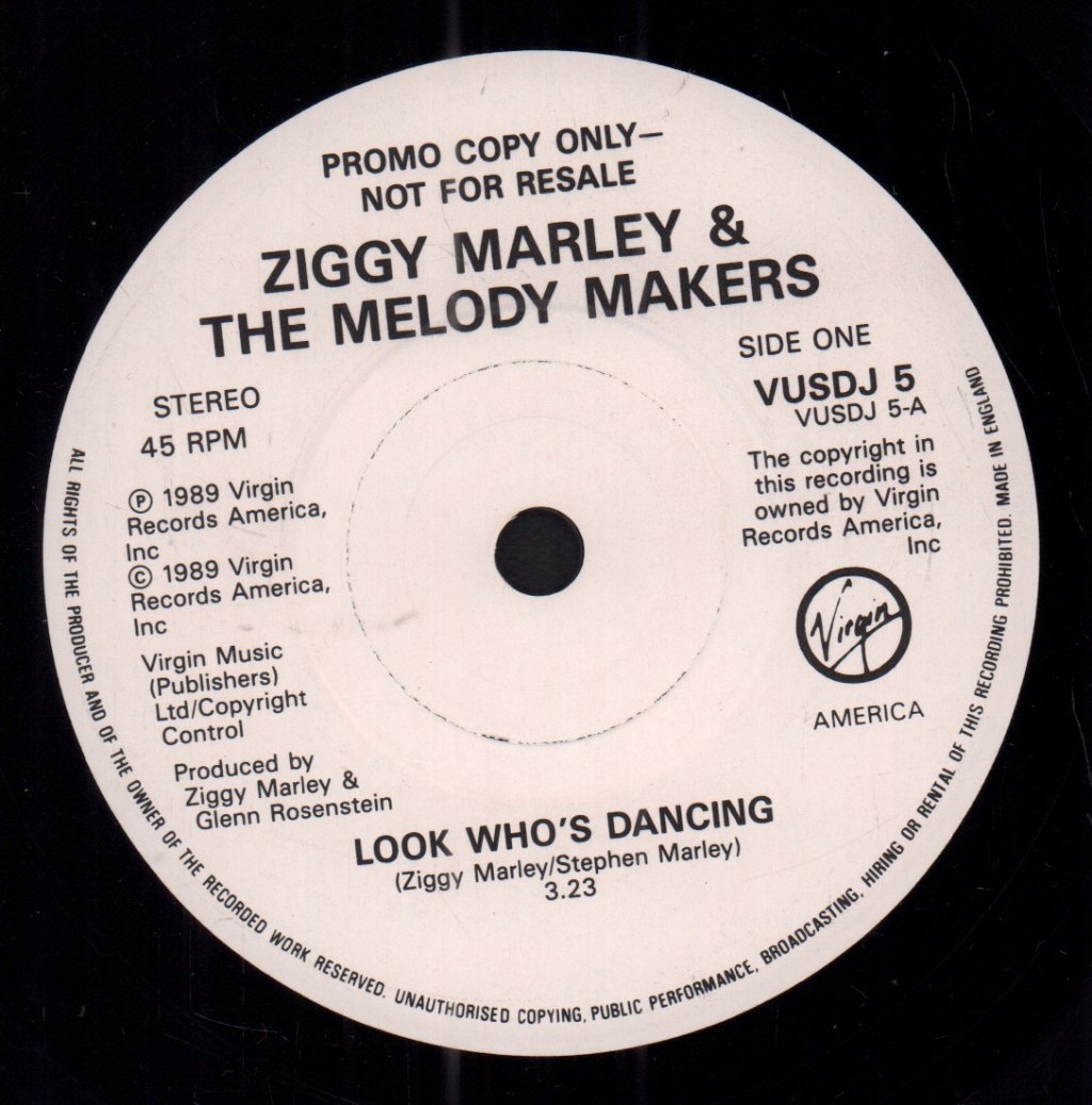 Ziggy Marley And The Melody Makers - Look Who's Dancing - 7 Inch