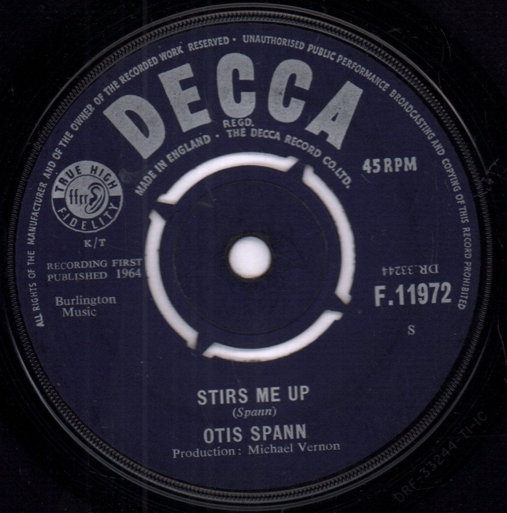 Otis Spann - Stirs Me Up - 7 Inch