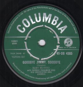 Ruby Murray - Goodbye Jimmy Goodbye - 7 Inch