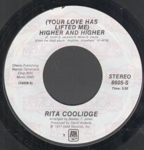 Rita Coolidge - Higher And Higher - 7 Inch