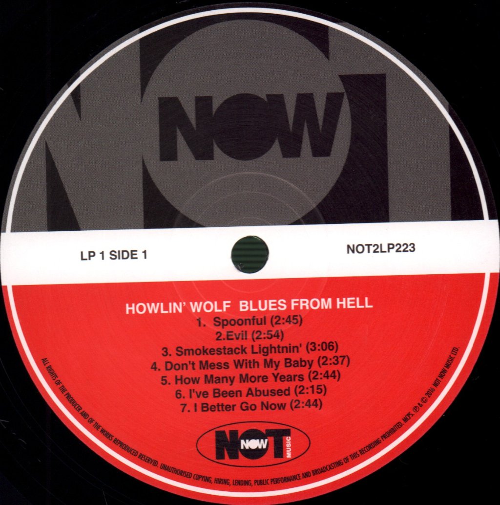 Howlin' Wolf - Blues From Hell - Double Lp