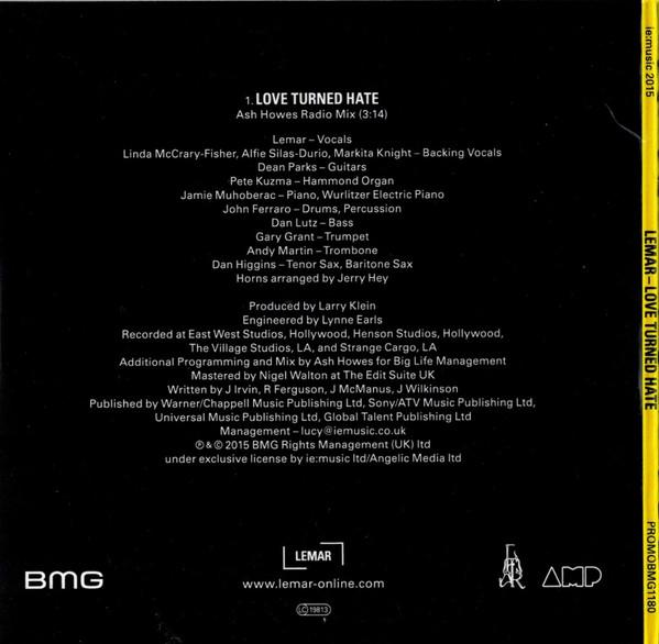 Lemar - Love Turned Hate - Cdr