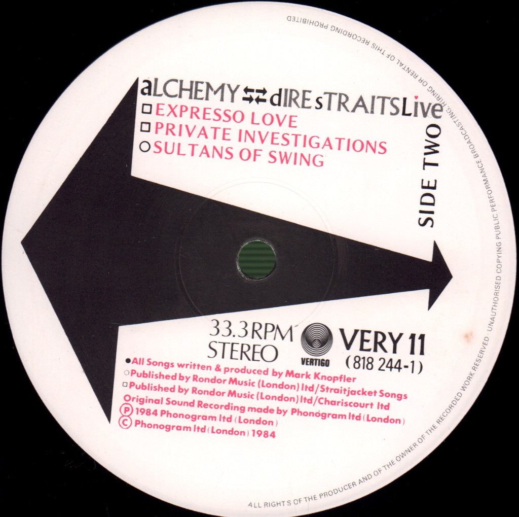 Dire Straits - Alchemy - Double Lp