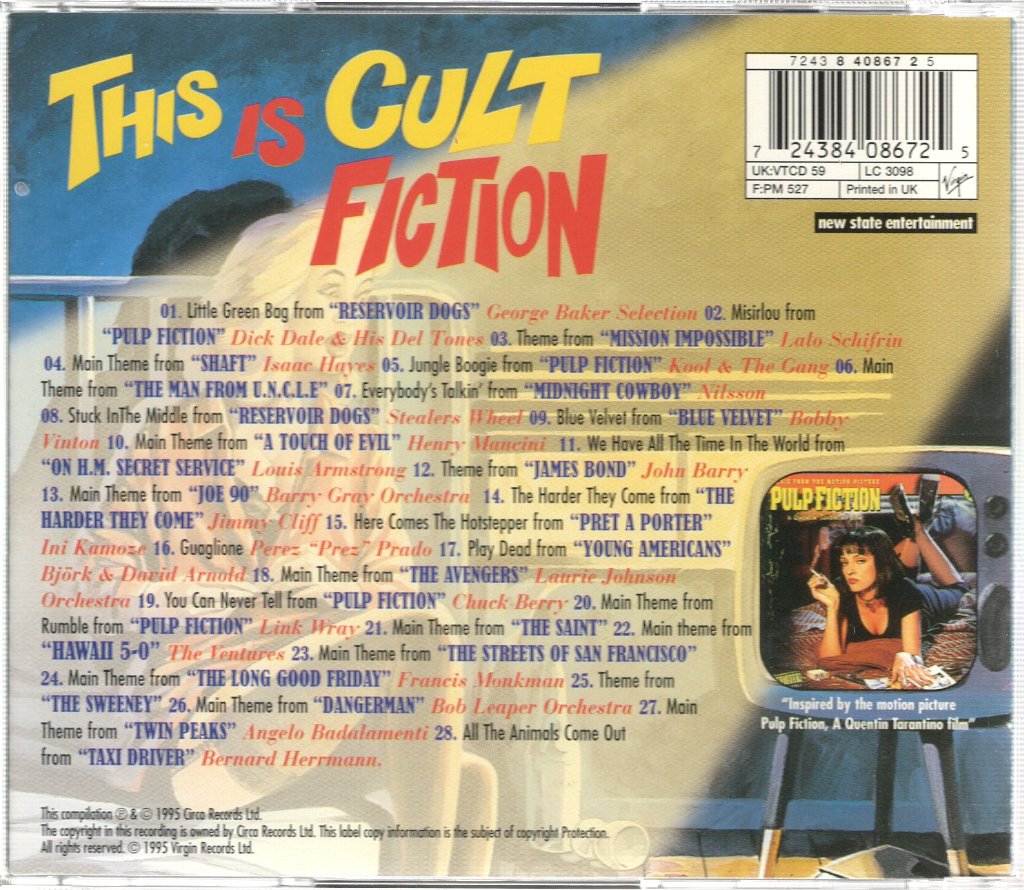 Various Artists - This Is Cult Fiction - Cd