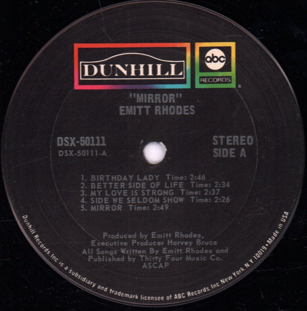 Emitt Rhodes - Mirror - Lp