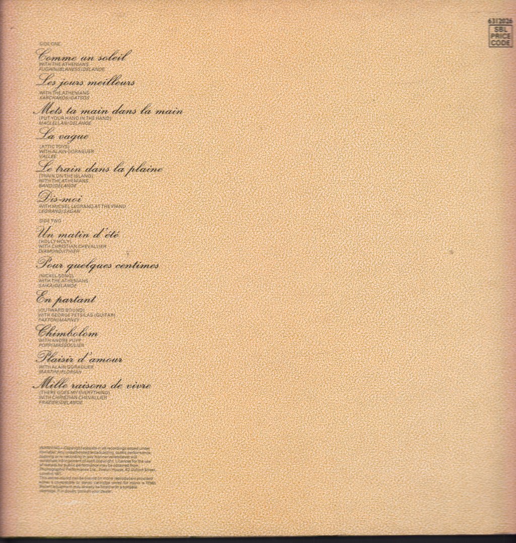 Nana Mouskouri - Comme Un Soleil - Lp