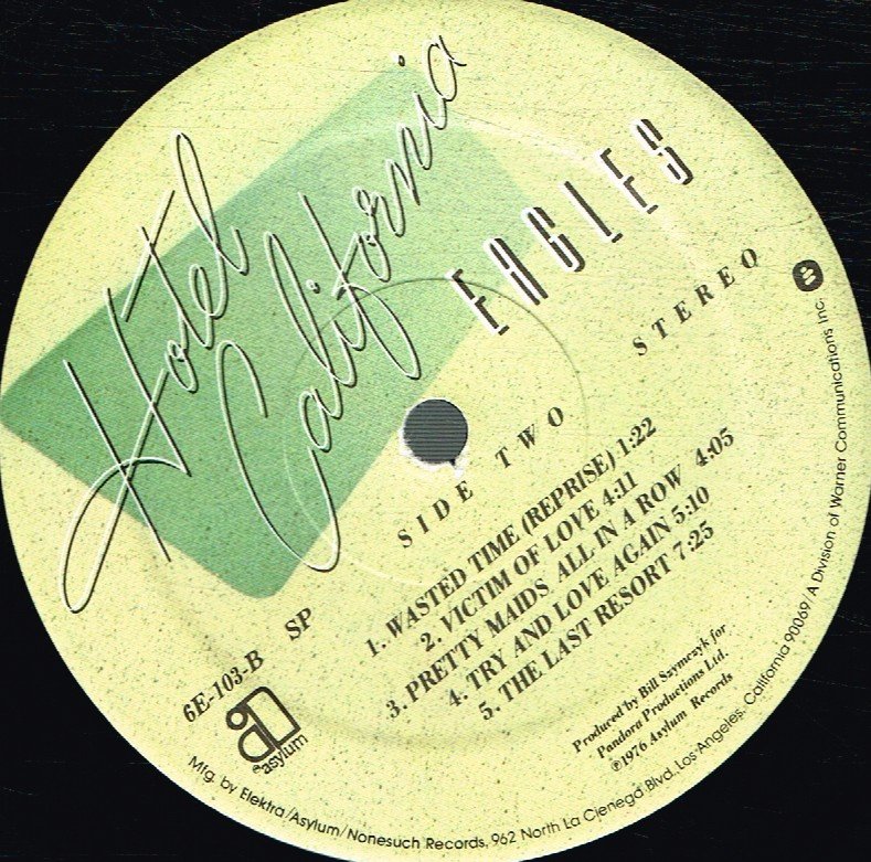 Eagles - Hotel California - Lp