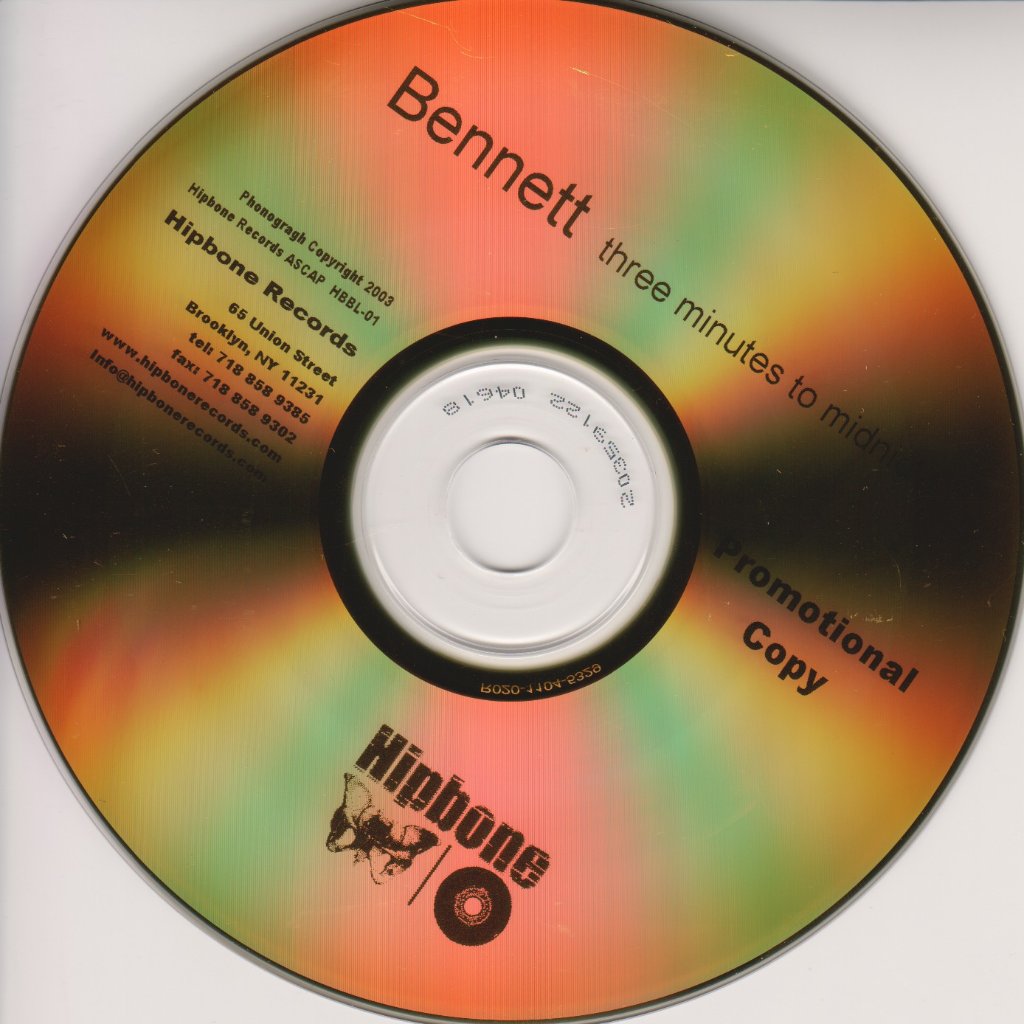 Bennett - 3 MiNUTES tO MiDNiGHT - Cdr