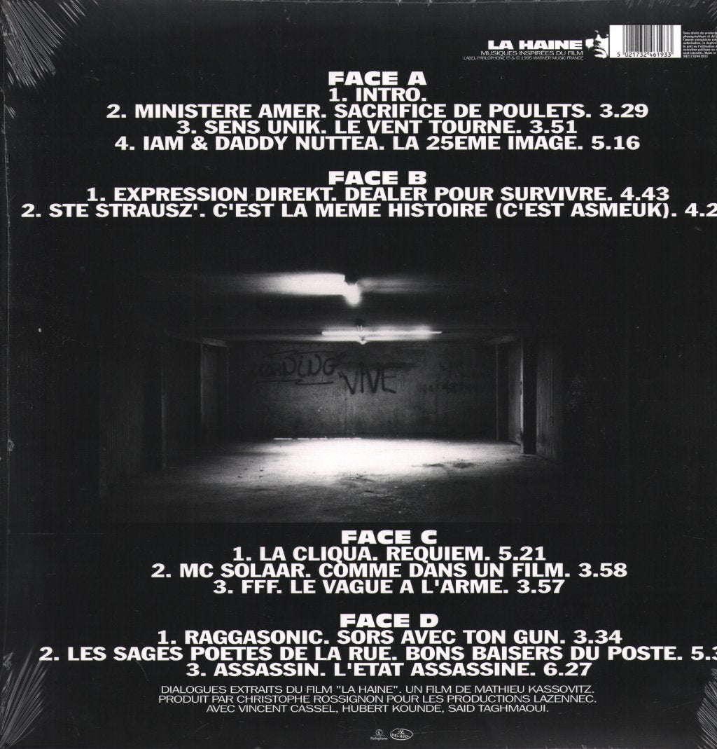 Various Artists - Musiques Inspirées Du Film "La Haine" - Double Lp