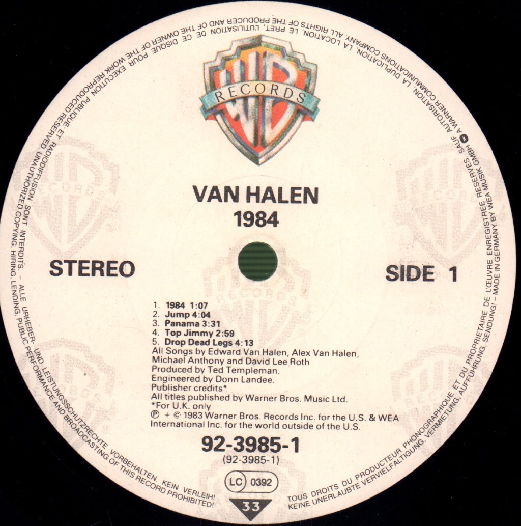 Van Halen - 1984 - Lp