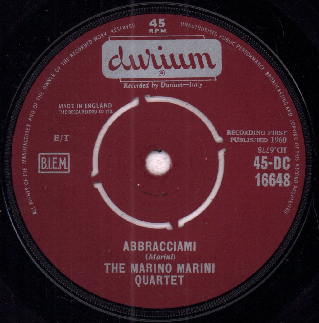 Marino Marini Quartet - Mustapha - 7 Inch