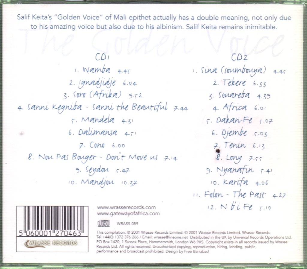 Salif Keita - Golden Voice - Double Cd