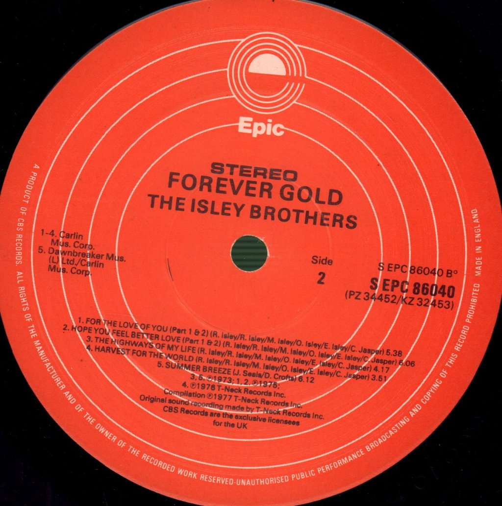 Isley Brothers - Forever Gold - Lp