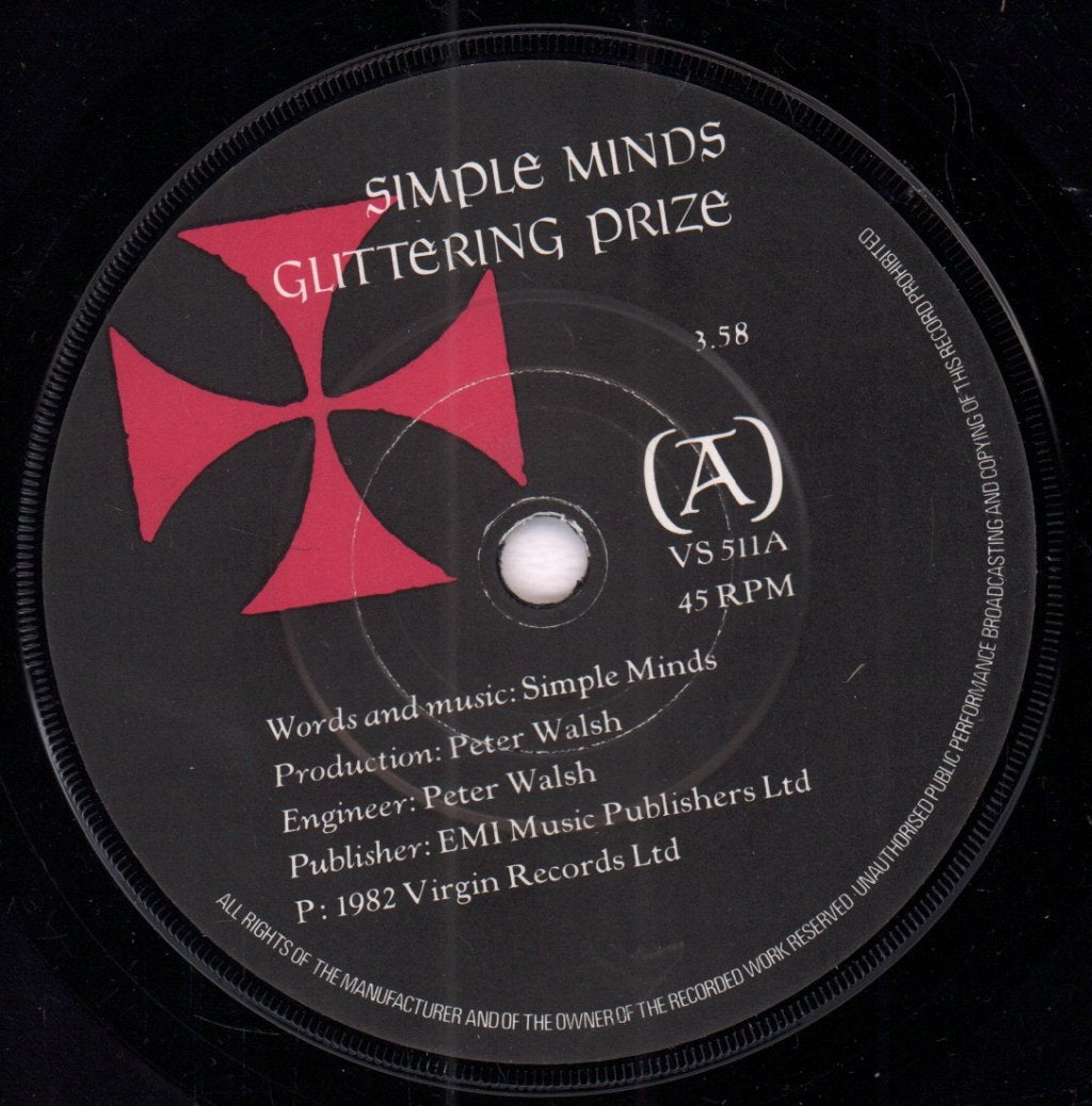 Simple Minds - Glittering Prize - 7 Inch