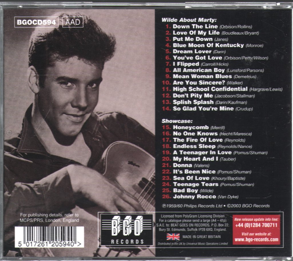 Marty Wilde - Wilde About Marty / Showcase - Cd