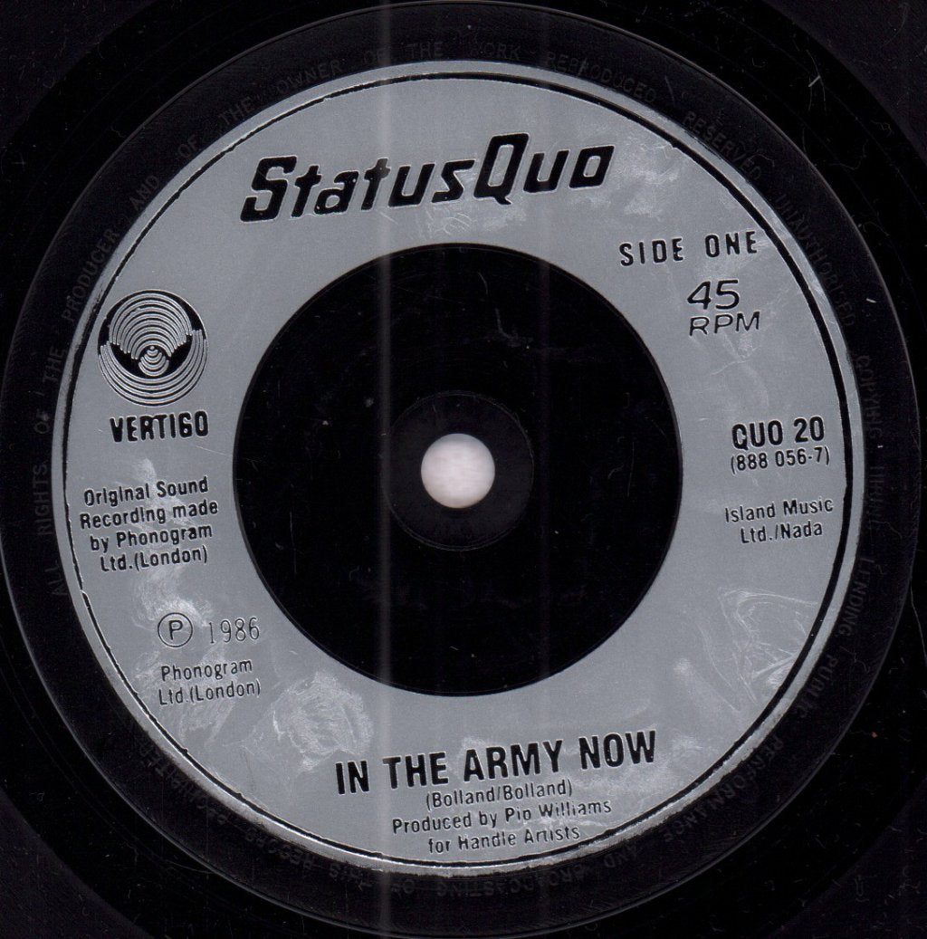 Status Quo - In The Army Now - 7 Inch