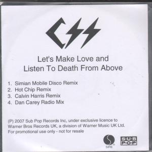 Css - Let's Make Love And Listen To Death From Above - Cdr