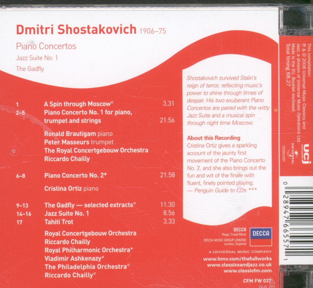 Various Artists - Shostakovich - Piano Concertos - Cd
