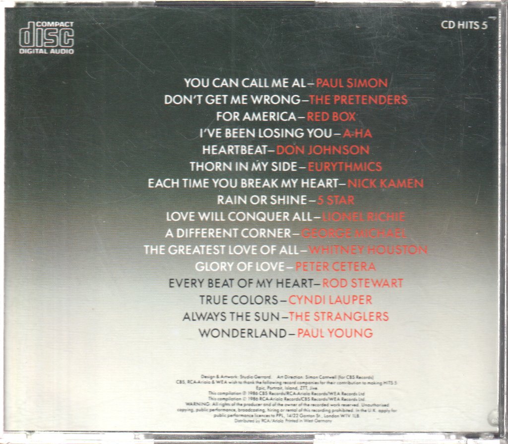 Various Artists - Hits 5 - Cd