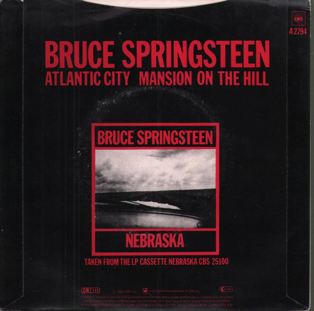 Bruce Springsteen - Atlantic City - 7 Inch