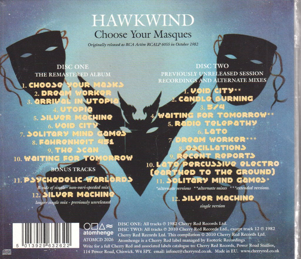 Hawkwind - Choose Your Masques - Cd
