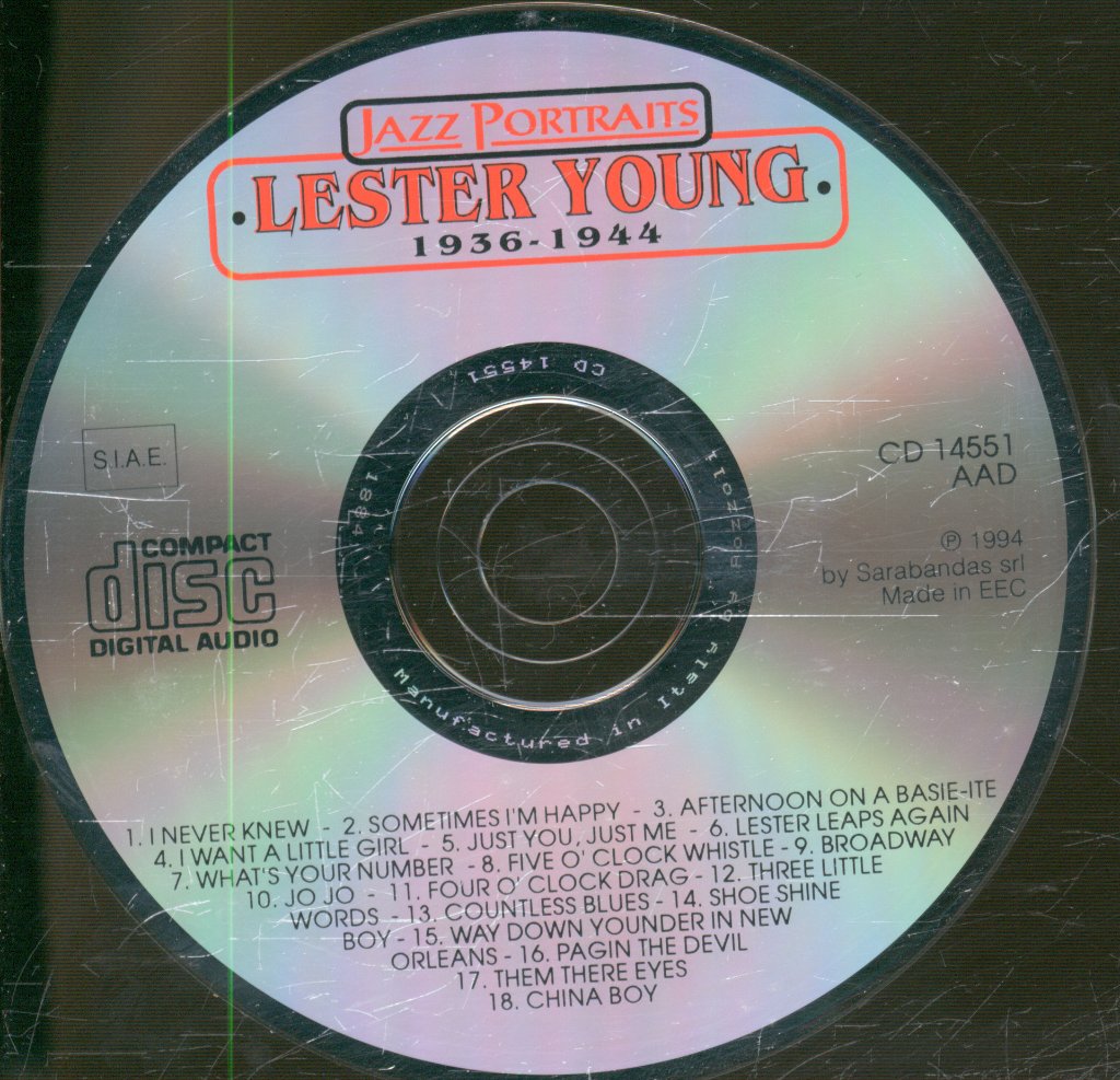 Lester Young - Lester Leaps Again - Lester Young 1936-1944 - Cd
