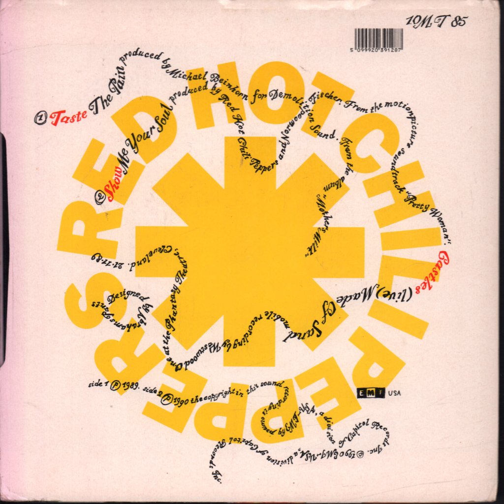 Red Hot Chili Peppers - Taste The Pain - 8 Inch