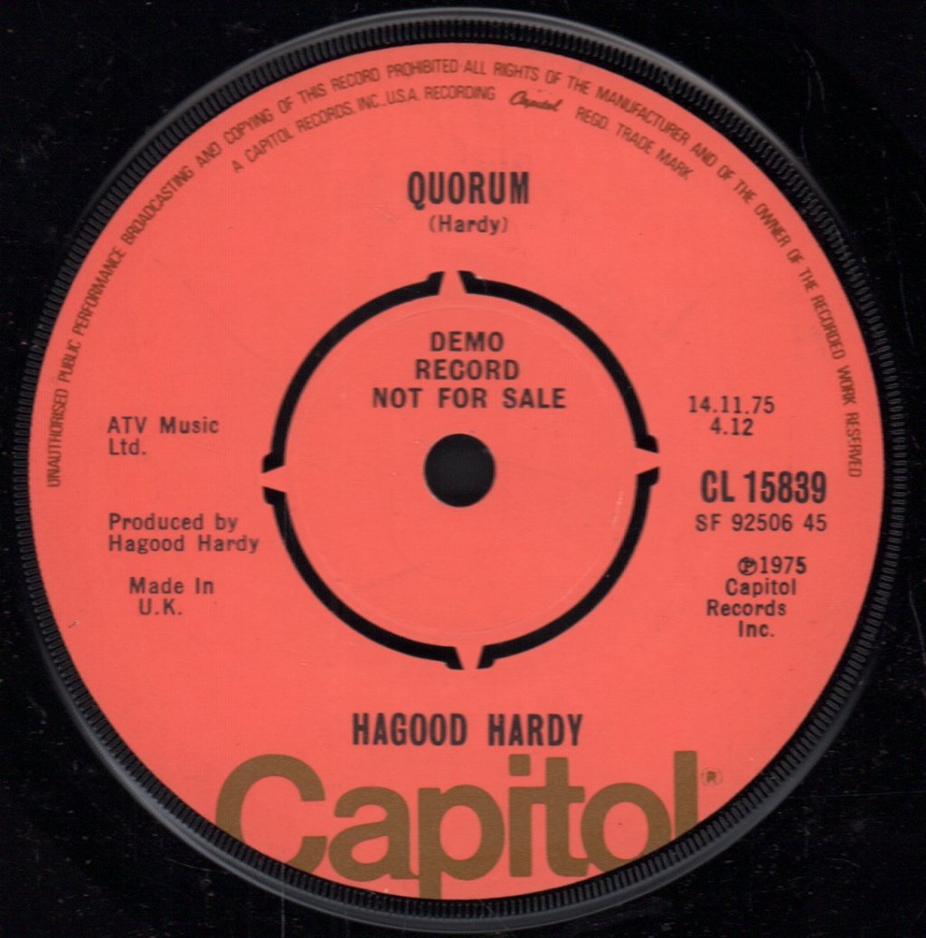 Hagood Hardy - Homecoming - 7 Inch