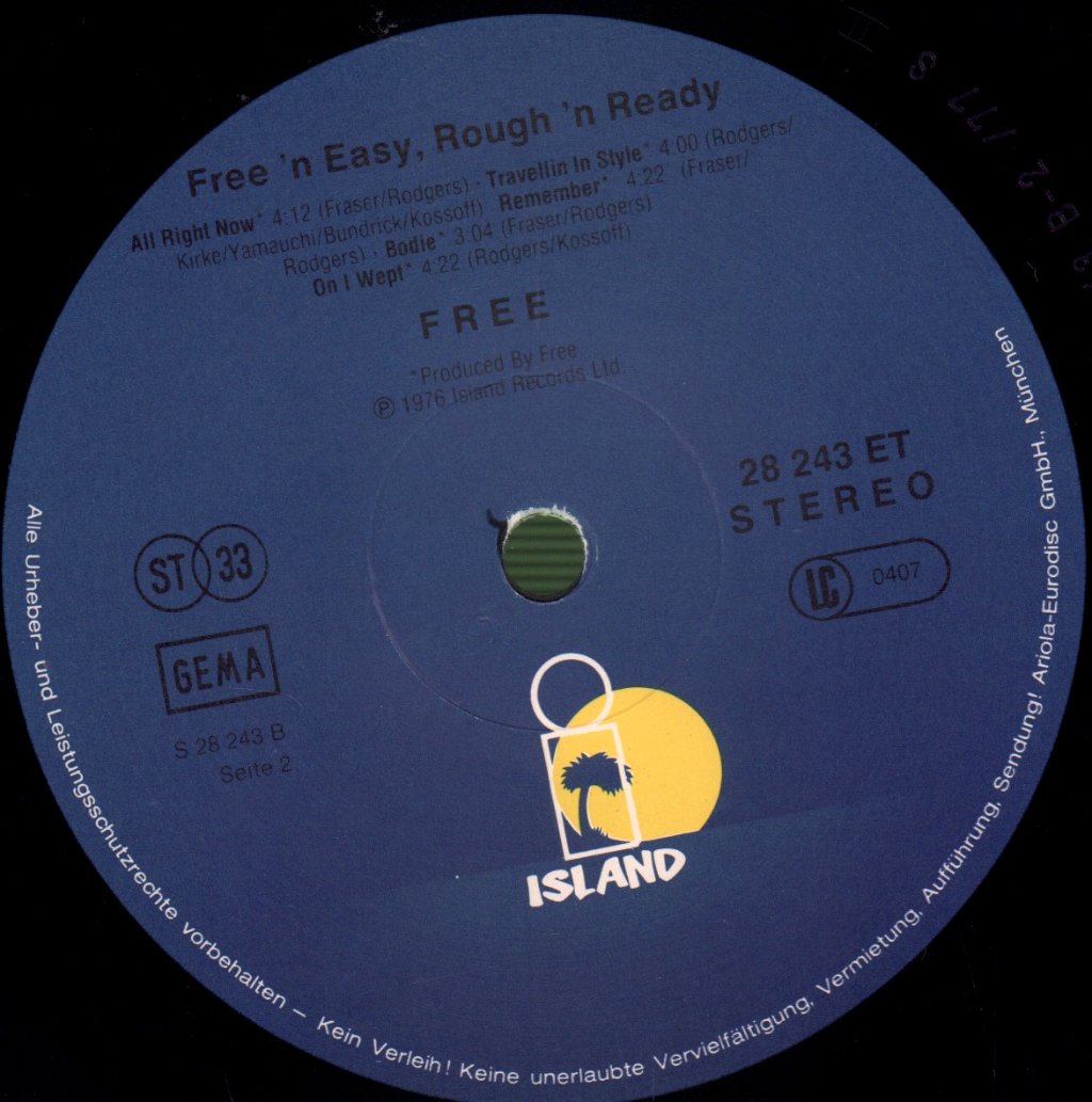 Free - Free & Easy Rough & Ready - Lp