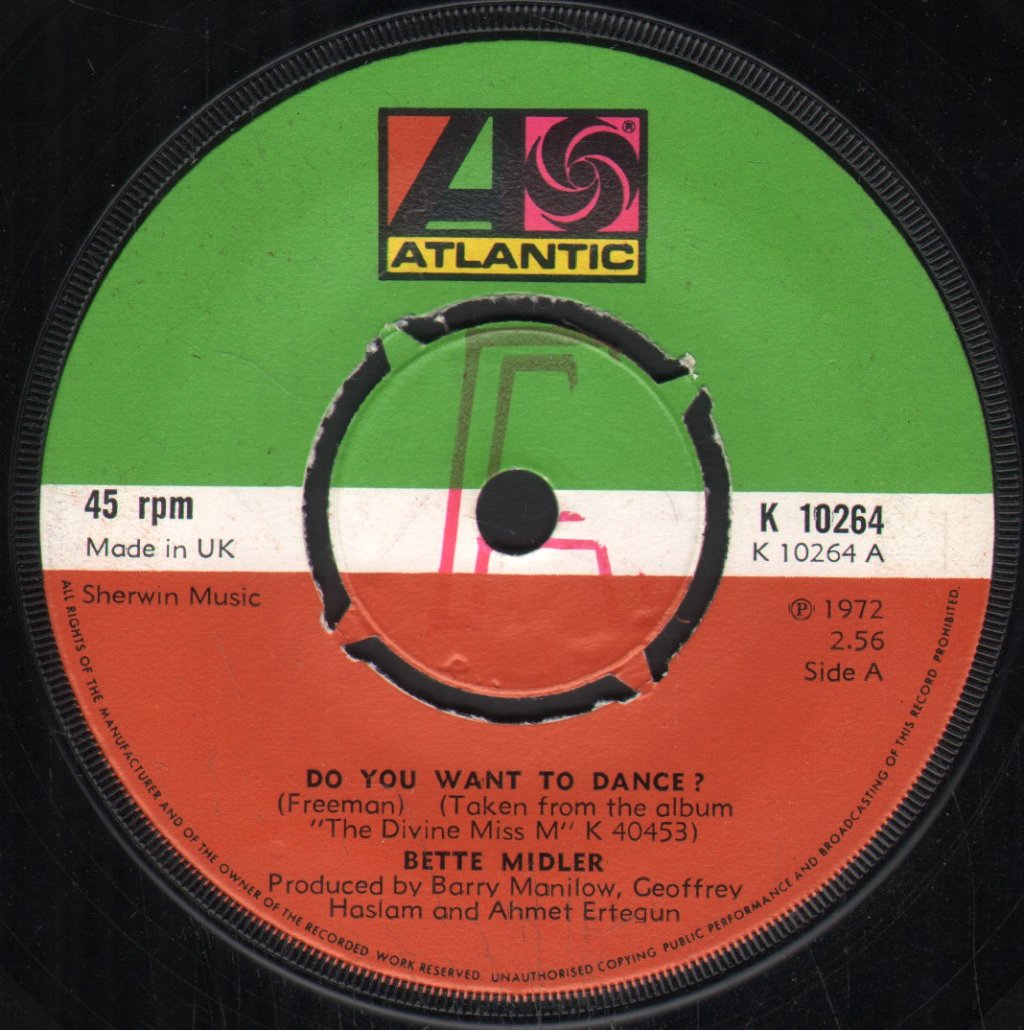 Bette Midler - Do You Want To Dance - 7 Inch