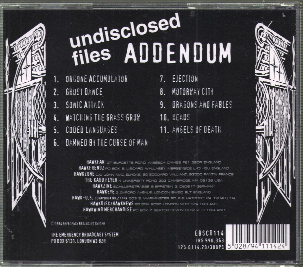 Hawkwind - Undisclosed Files (Addendum) - Cd