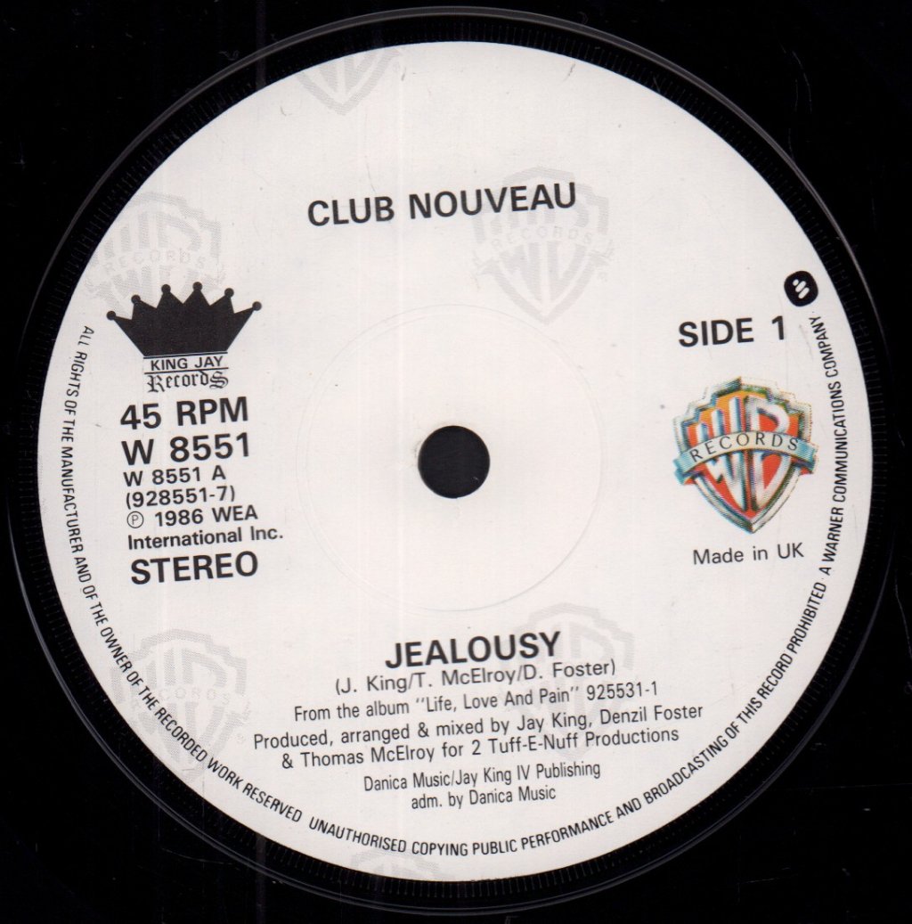 Club Nouveau - Jealousy - 7 Inch