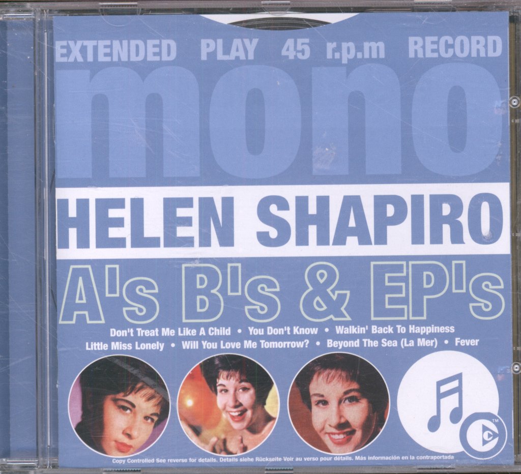 Helen Shapiro - A's B's & EP's - Cd