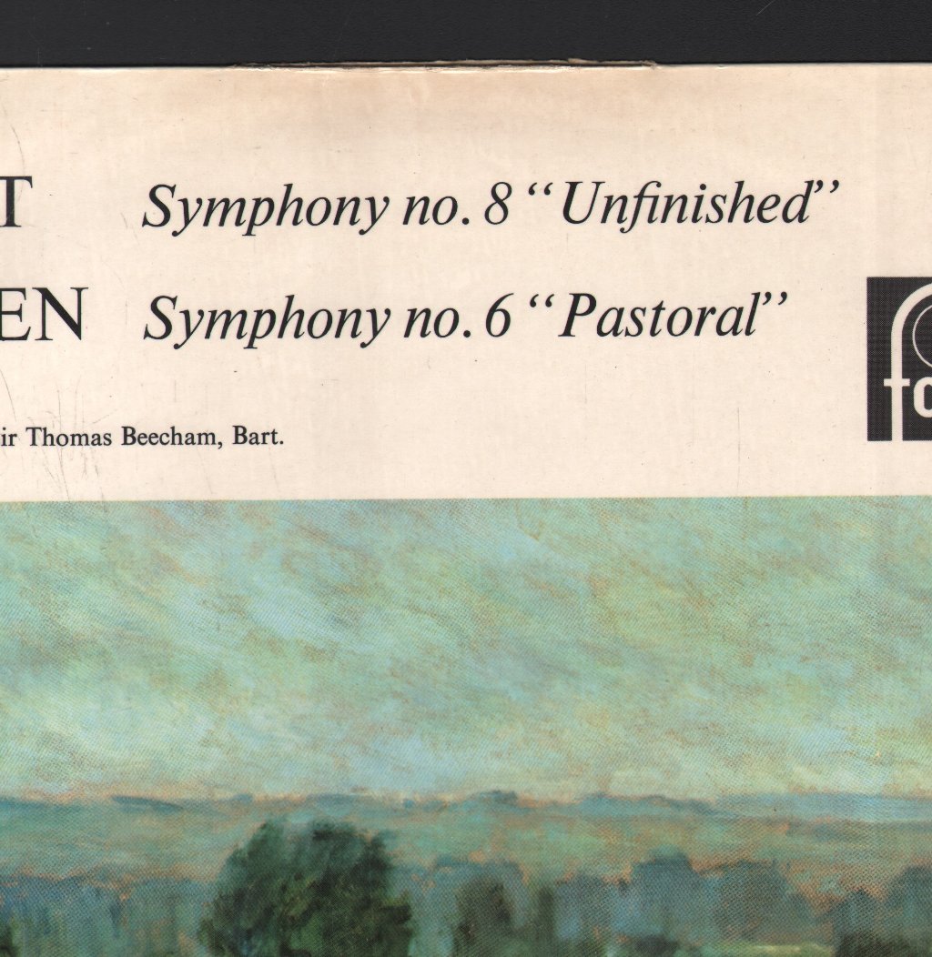 Sir Thomas Beecham / Royal Philharmonic Orchestra - Schubert - Symphony No. 8 "Unfinished" / Beethoven - Symphony No.6 "Pastoral" - Lp