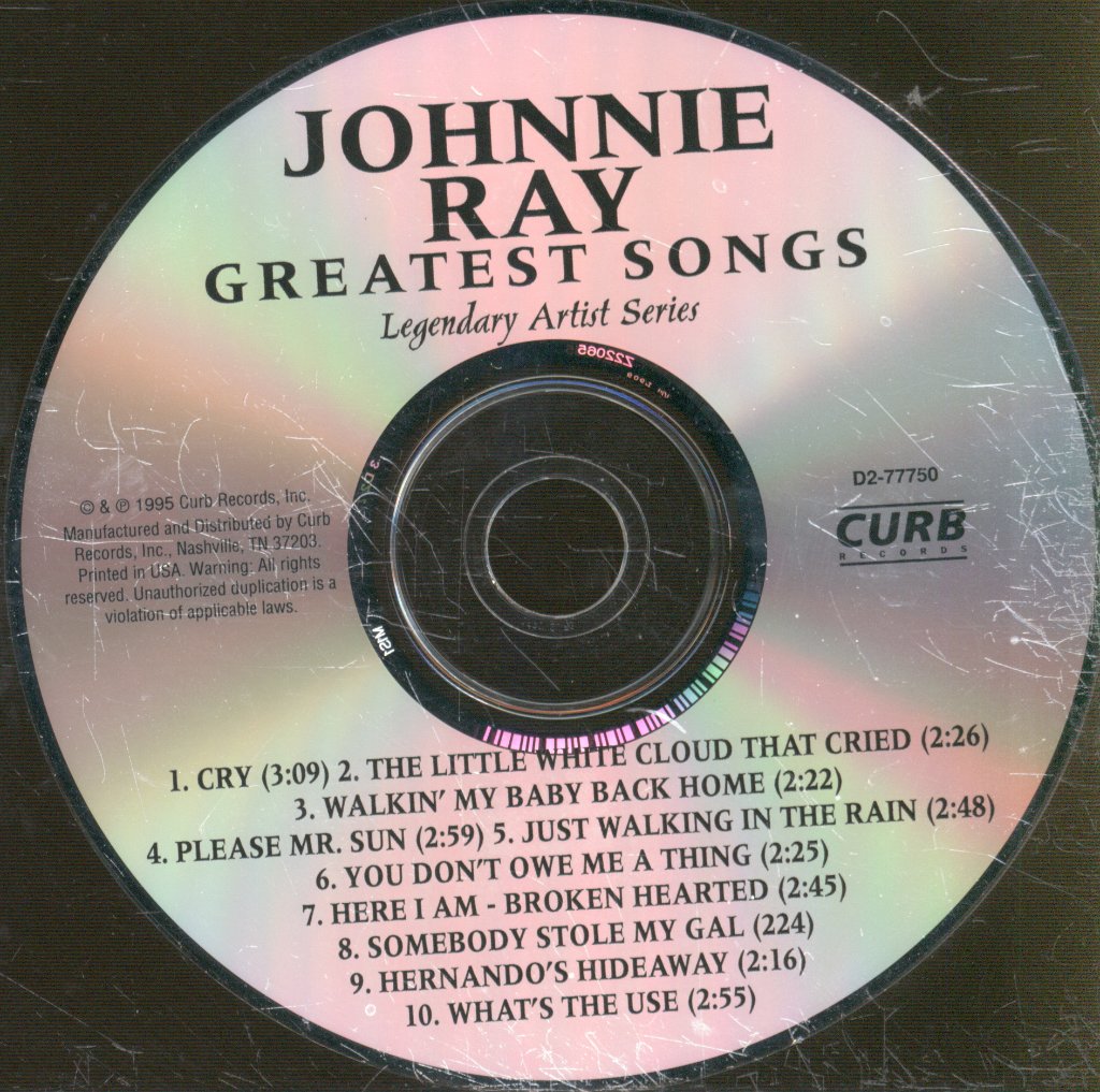Johnnie Ray - Greatest Songs - Cd