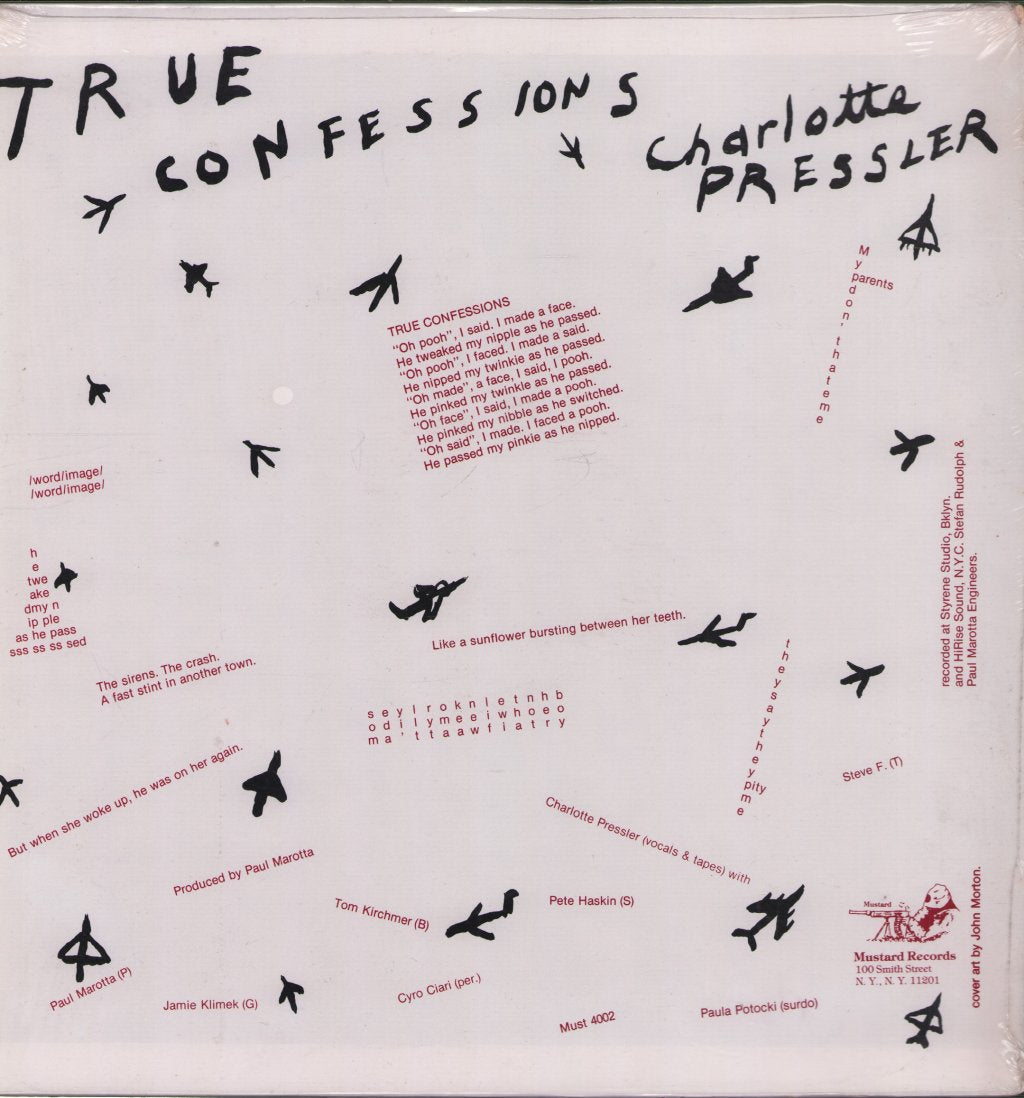 Charlotte Pressler - True Confessions - 12 Inch