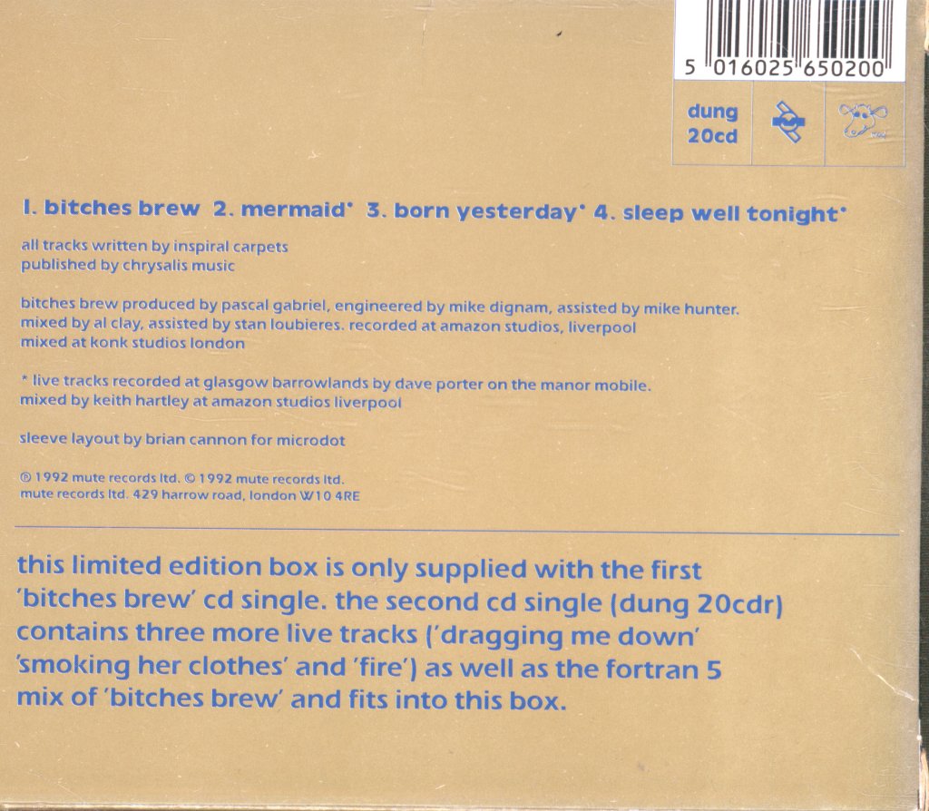 Inspiral Carpets - Bitches Brew - Cd