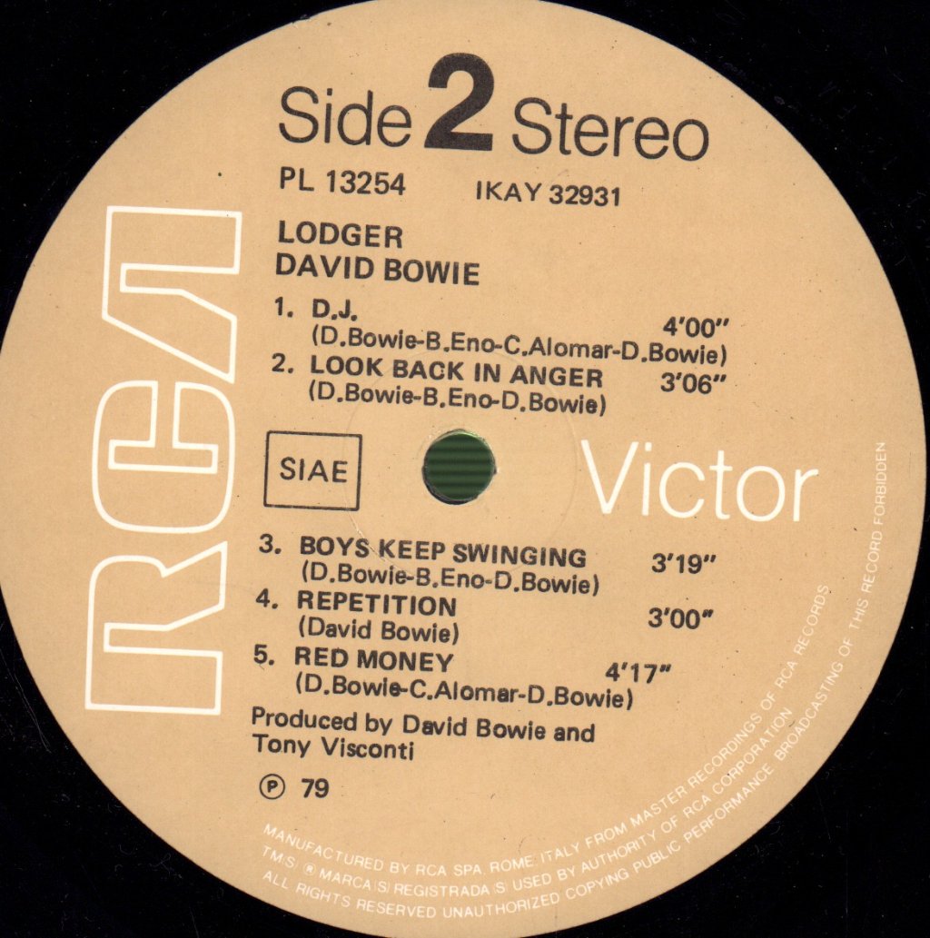 David Bowie - Lodger - Lp