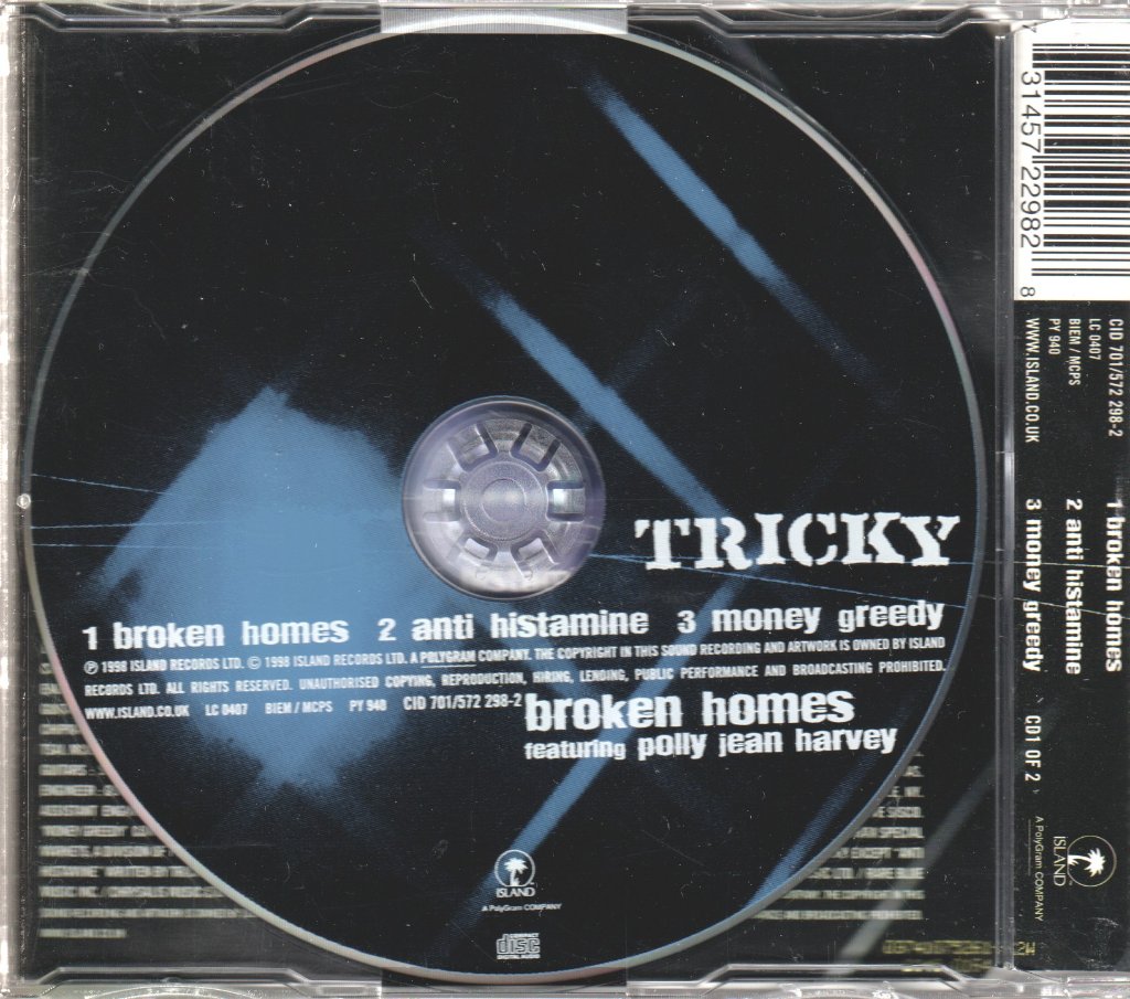 Tricky Featuring P J Harvey - Broken Homes - Cd