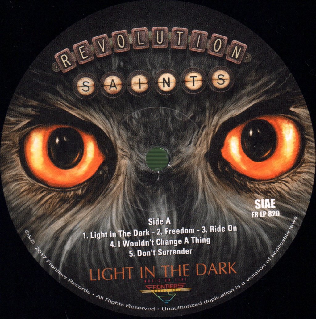 Revolution Saints - Light In The Dark - Lp