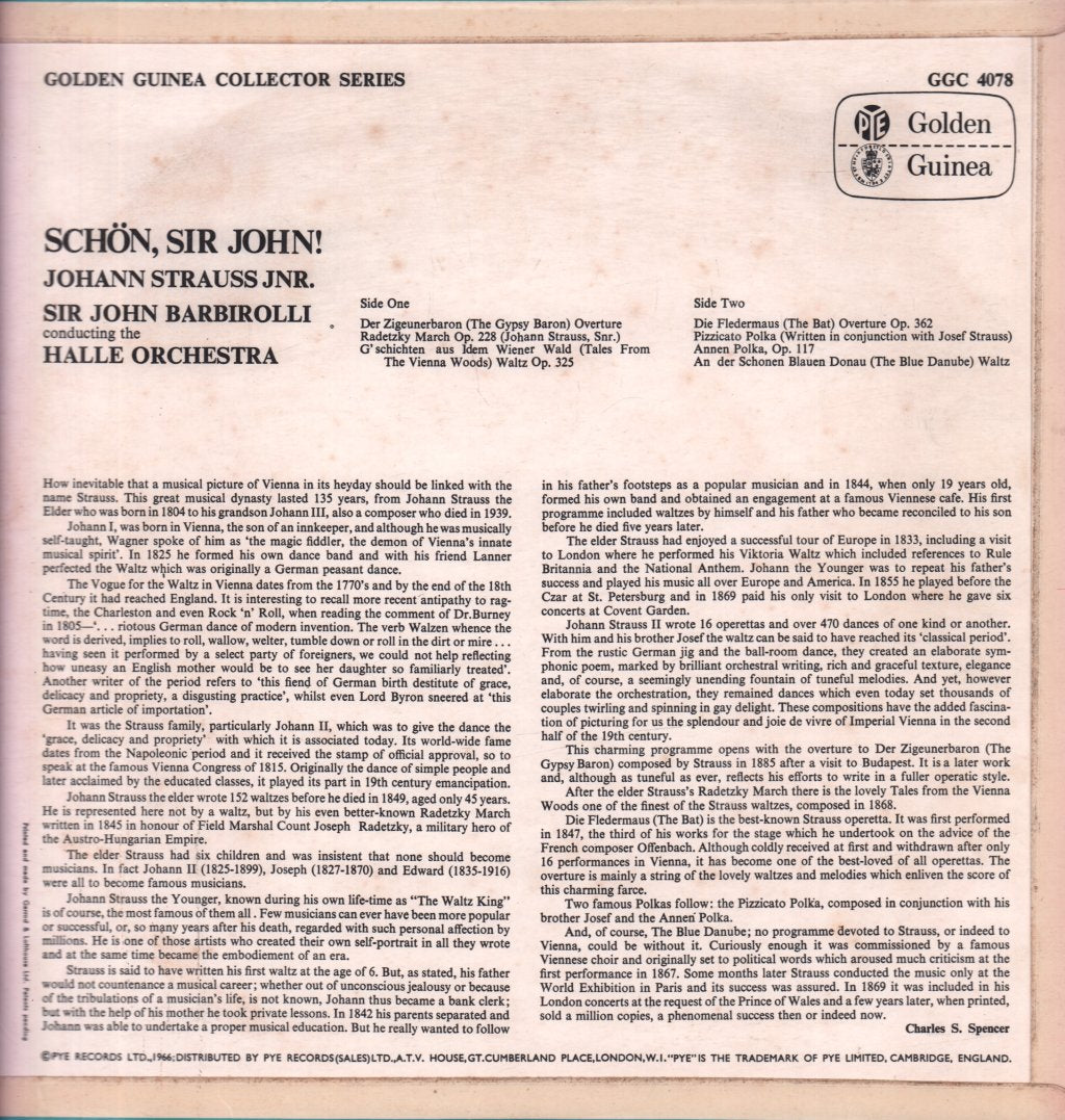 Halle Orchestra - Schon Sir John - Lp