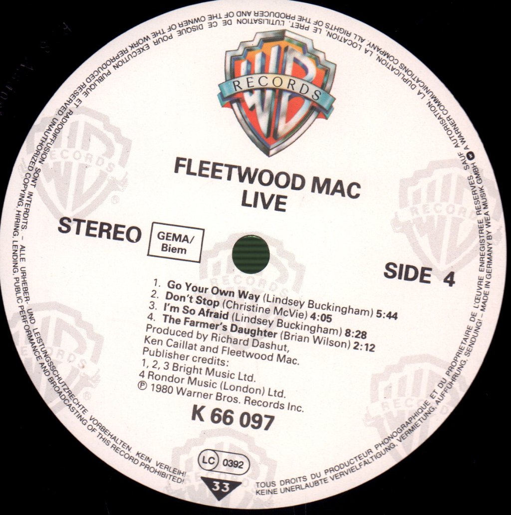 Fleetwood Mac - Live - Double Lp