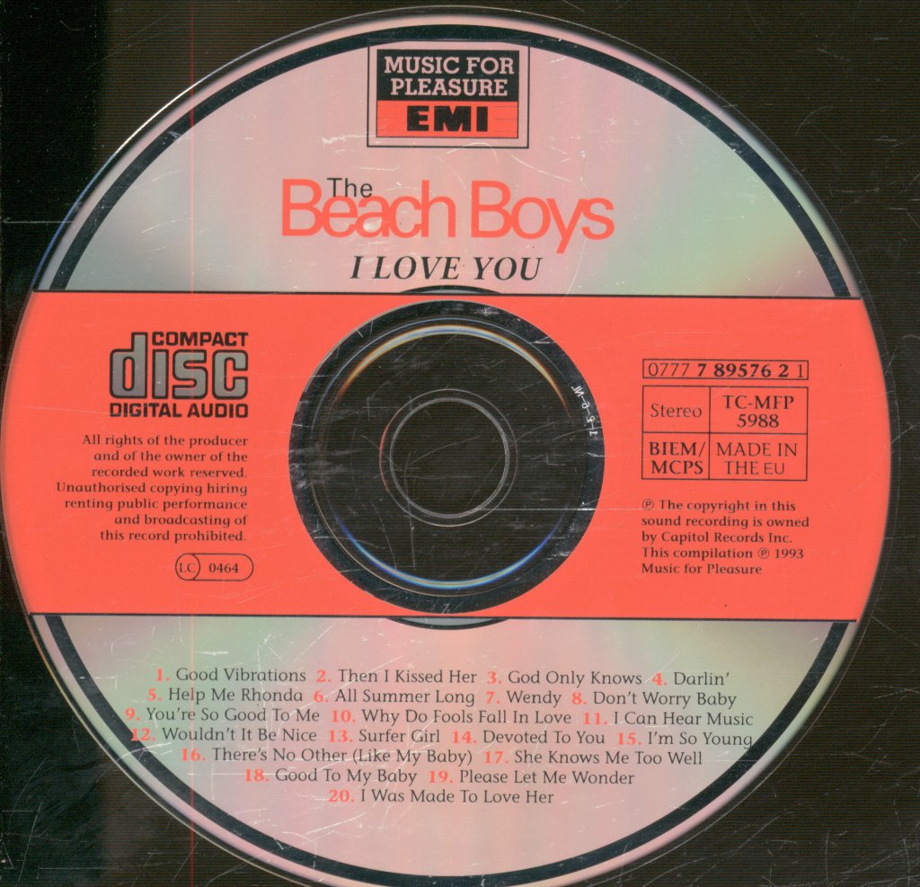 Beach Boys - I Love You - Cd