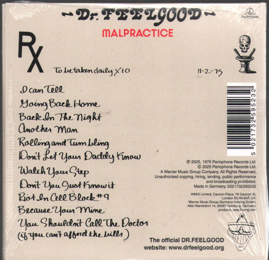 Dr. Feelgood - Malpractice - Cd